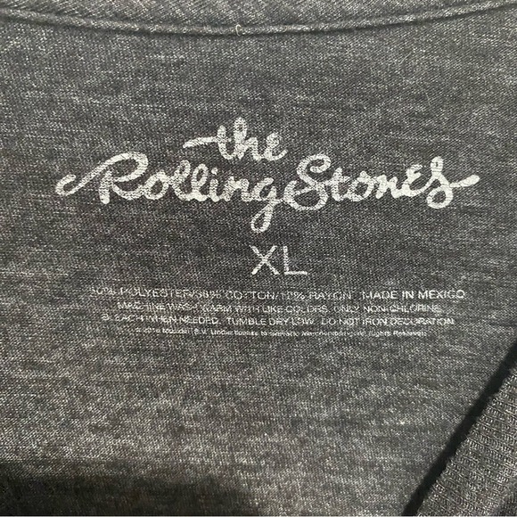 The Rolling Stones‎ Men's Charcoal Short Sleeve Tee Size XL - Picture 5 of 10